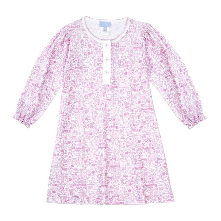 Central Park Pink New York City Tess Girls Dress for wholesale on Faire
