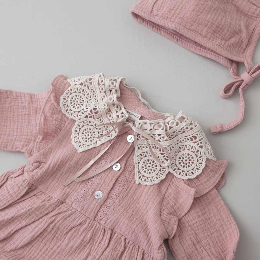 peekaboo – Conjunto de roupa - Bebé por atacado – Suplemento de colar de crochê para bebês e crianças pequenas4