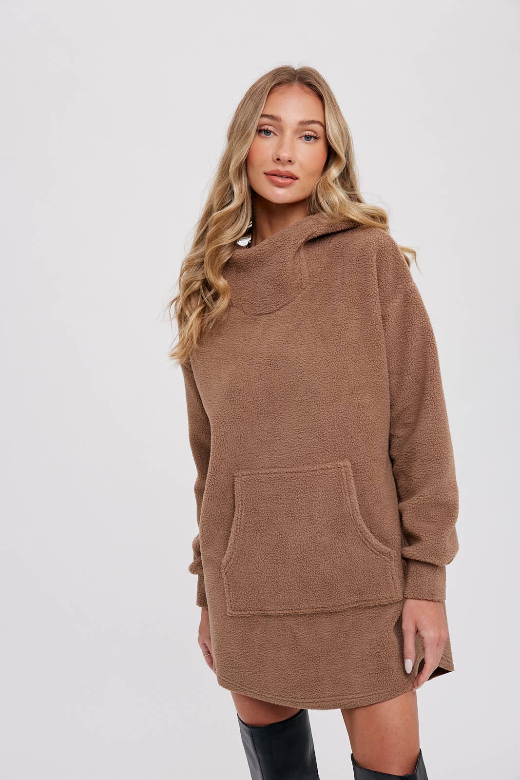 Bluivy - Wholesale Hoodie - Women's - FLEECE HOODIE TUNIC19