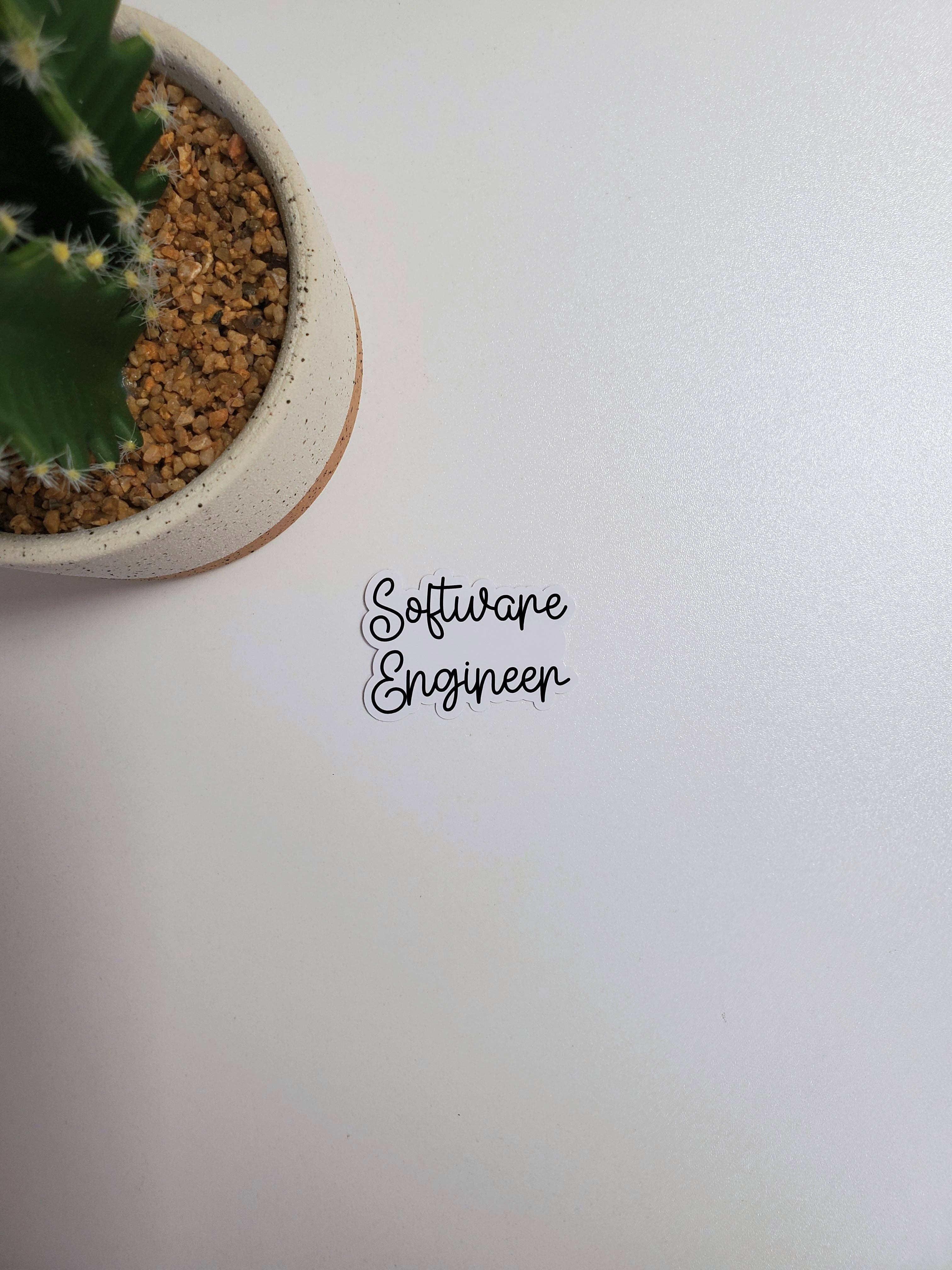 Fig Tree Works - Wholesale Sticker - Software Engineer Text Sticker