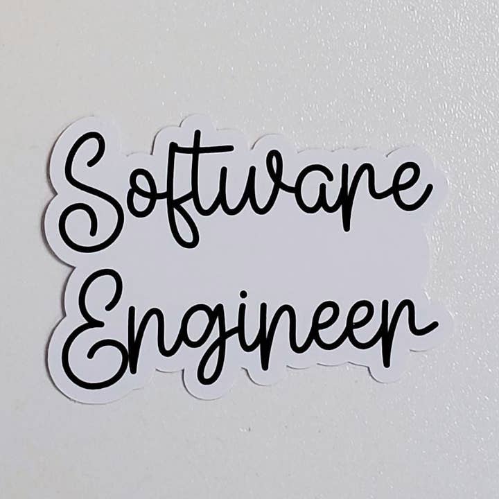 Fig Tree Works - Wholesale Sticker - Software Engineer Text Sticker0