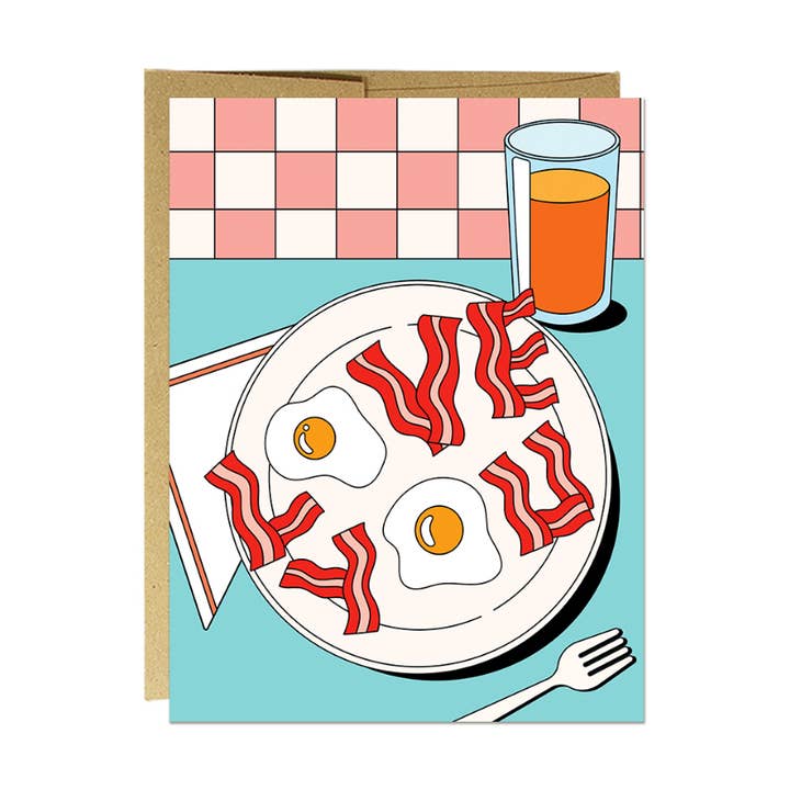 Love You Breakfast | Vaderdag | Moederdagkaart voor wholesale door Party Mountain Paper co.