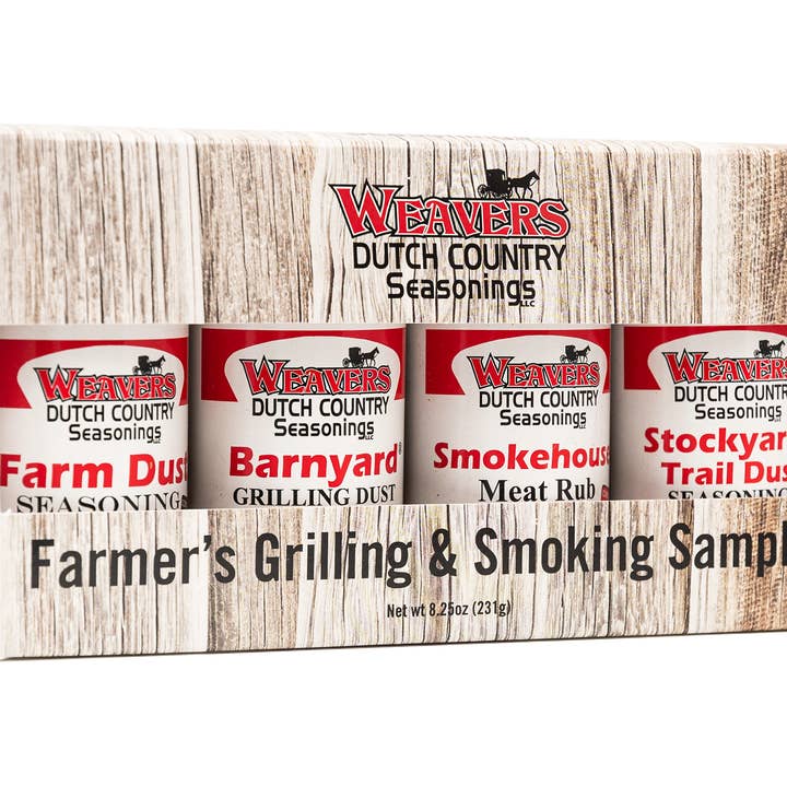 Farmer's Grilling & Smoking Sampler Seasoning for wholesale by Weavers Dutch Country Seasonings