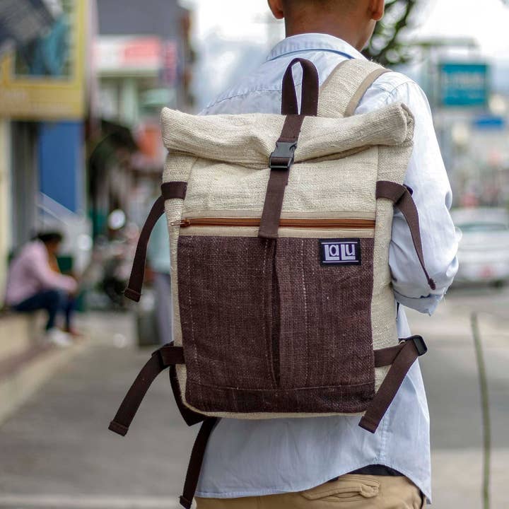 Basanta Earth Backpack | Organic Hemp for wholesale by LaLu