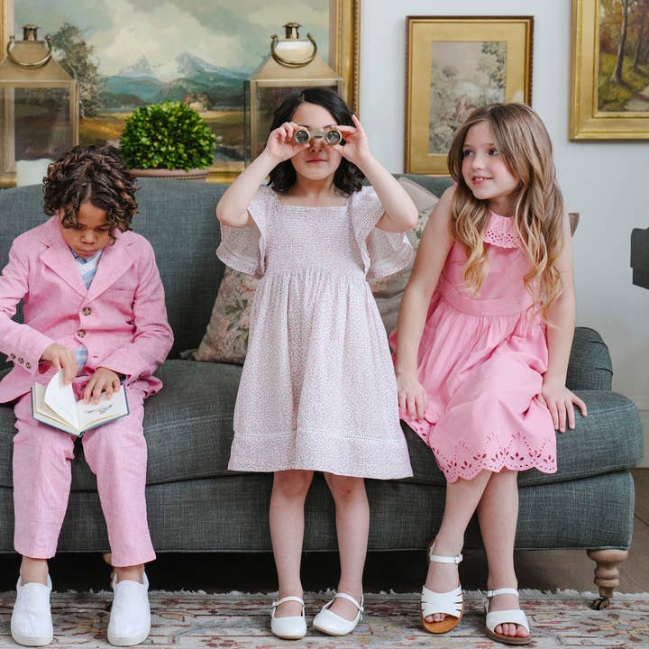 Organic Smocked Bell Sleeve Dress for wholesale by Hope and Henry