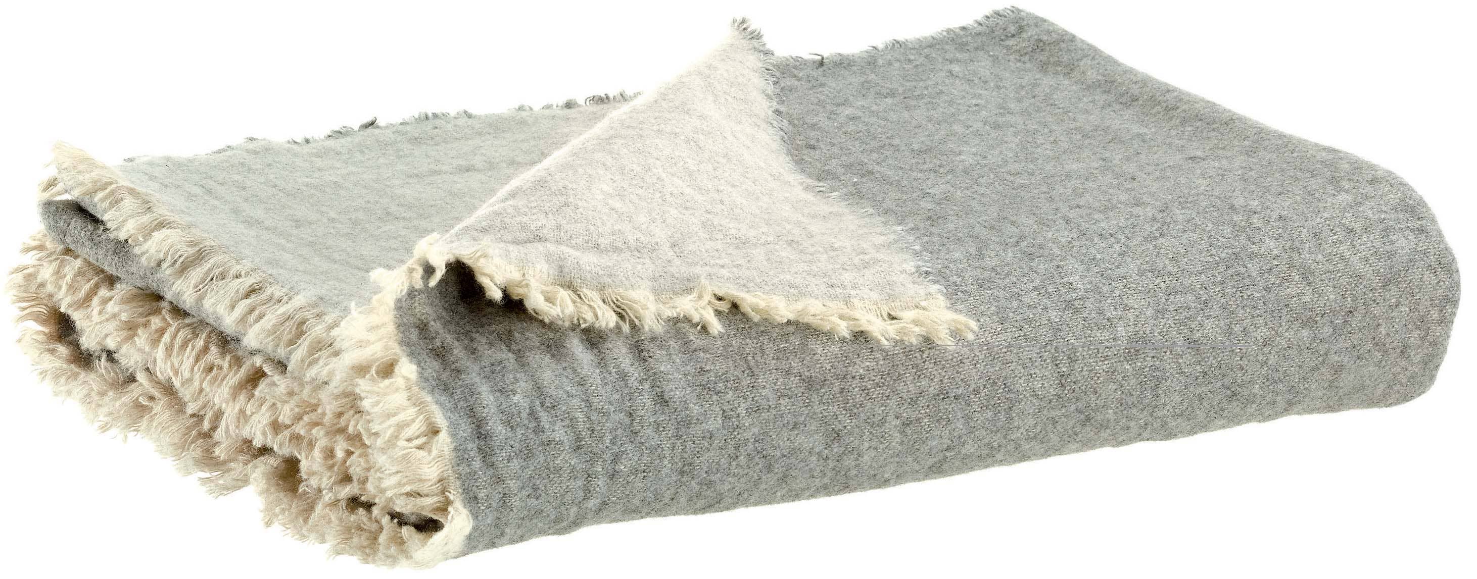 Maison Vivaraise & La Cerise sur le Gâteau - Wholesale Throw Blanket - Recycled Plaid Bruna Pearl 130 x 1800