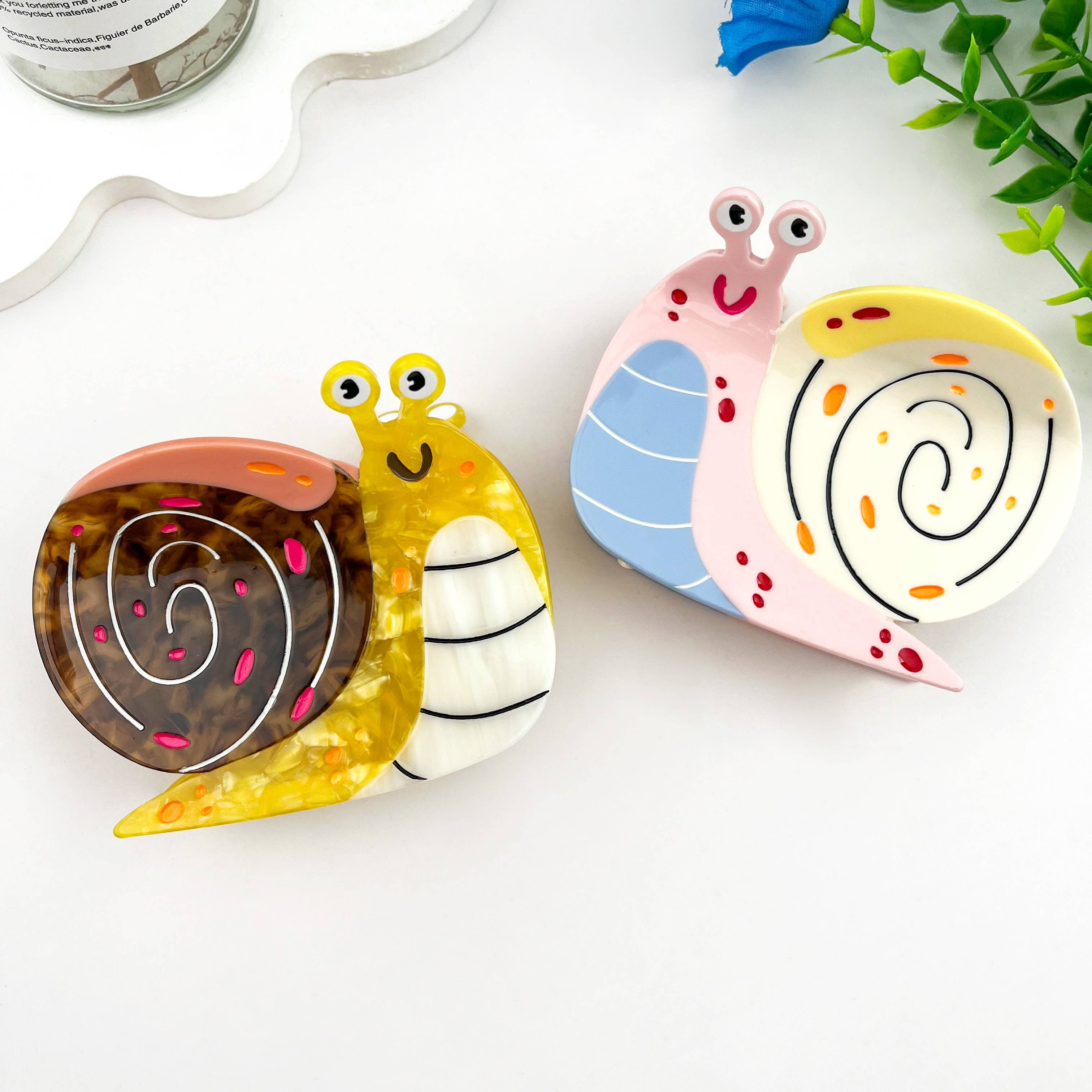 mildstyles - Wholesale Hair Clip - Women's - Happy Mystery Snail Acetate Animal Hair Claw Clip4