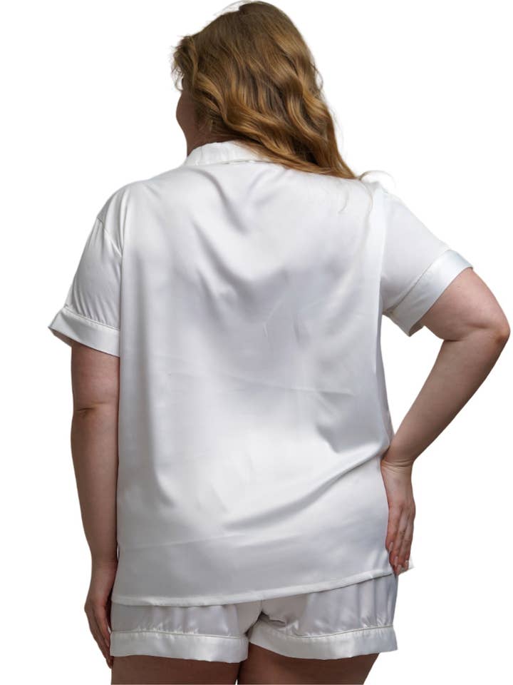 Taniri - Wholesale Sleepwear Set - Women's - ASHLEY SHORT MATTE SATIN PAJAMAS12