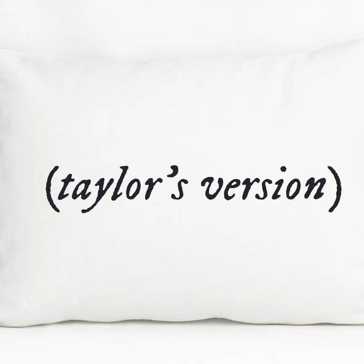Aspen Lane - Wholesale Throw/Decorative Pillow - Taylor's Version accent pillow (black) | swiftie decor