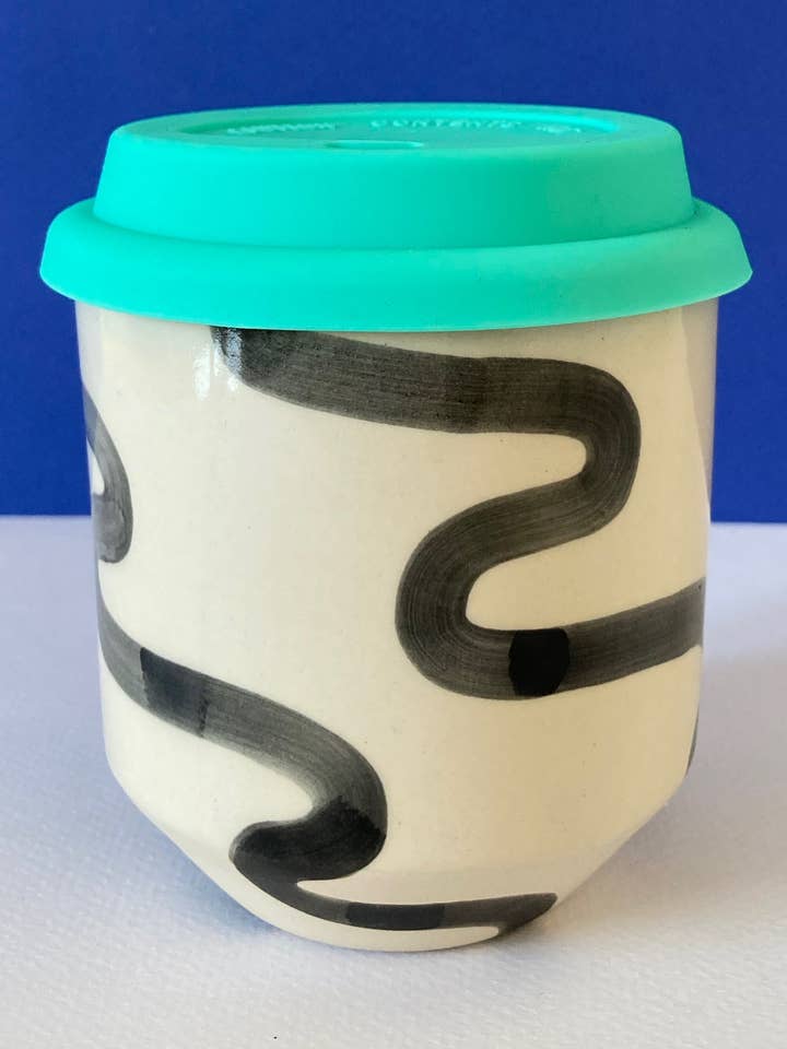 The Moment Cup - Flow - Black Thick (Made to Order) for wholesale by Steph Liddle