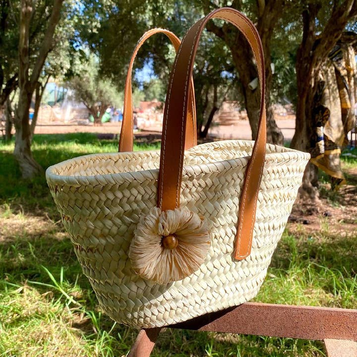 craftberber - Wholesale Beach Bag - French Baskets, moroccan straw basket, straw bag, Beach Bag1