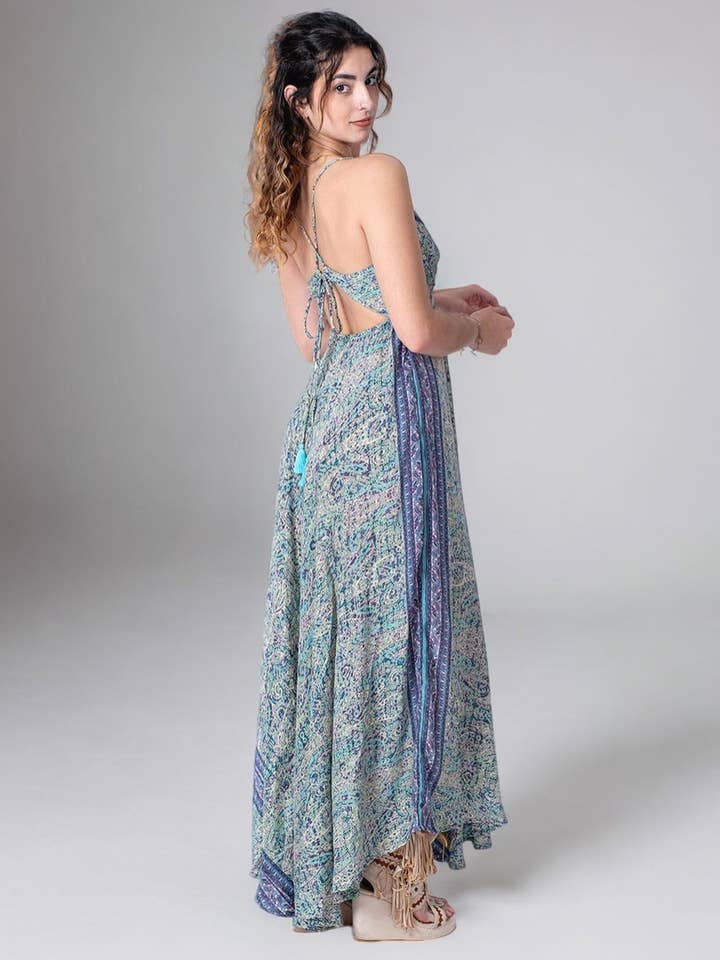 KM2023C - Chic Hippie Long Dress for wholesale by Kimago Look