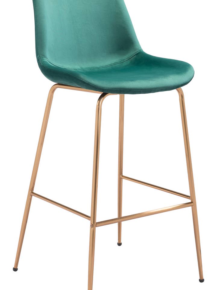 Tony barstol i grönt och guld för wholesale av Zuo Modern