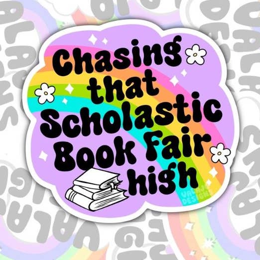 Jagter den bogmessehøje, bog-agtige vandtætte klistermærke for engroshandel hos Valajo Designs