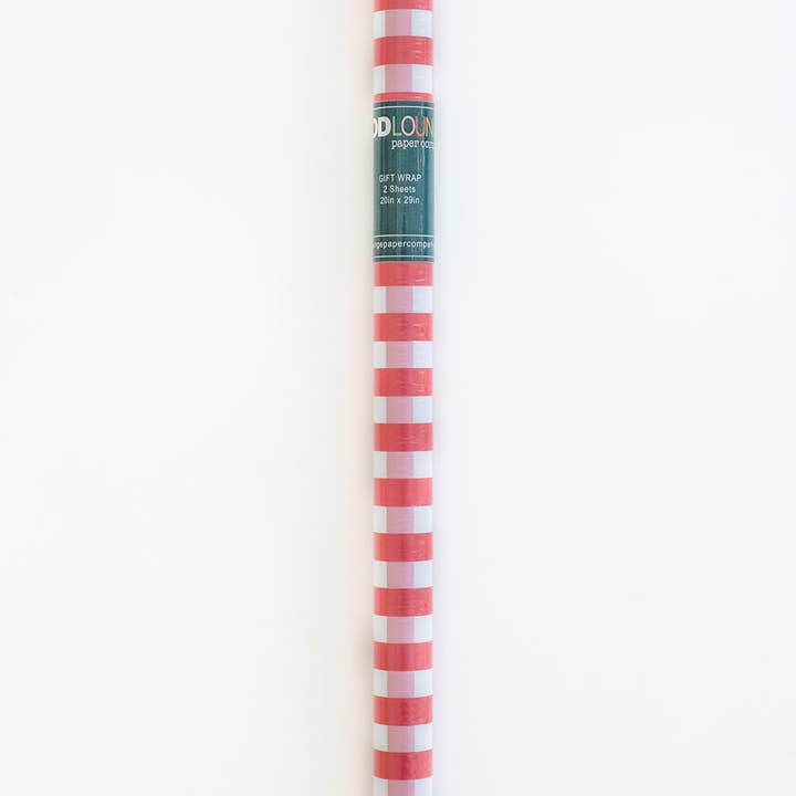 Mod Lounge Paper Company - Wholesale Wrapping Paper Roll - Gingham Red Gift Wrap Craft Sheets3