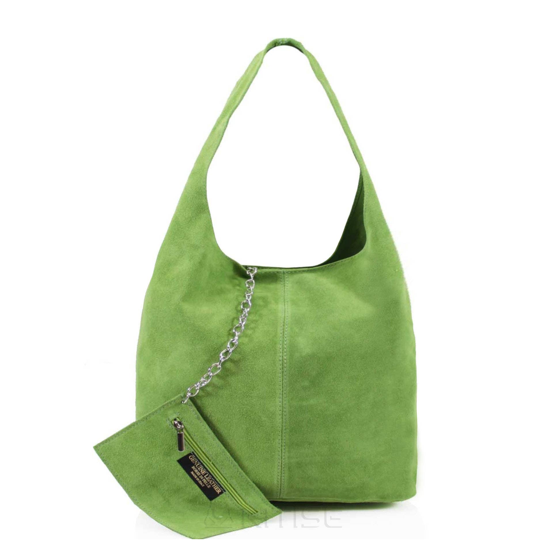 Ellas Trading - Wholesale Tote Bag - Women's - Genuine Italian Suede Large Tote Bag with Purse7