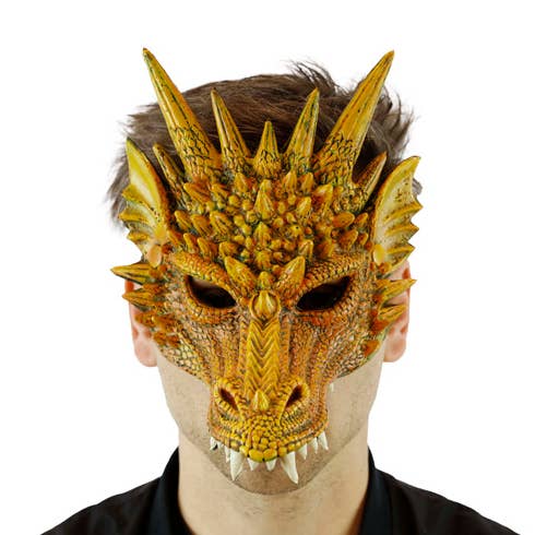 Yellow Dragon Mask for wholesale by KBW Global Corp.