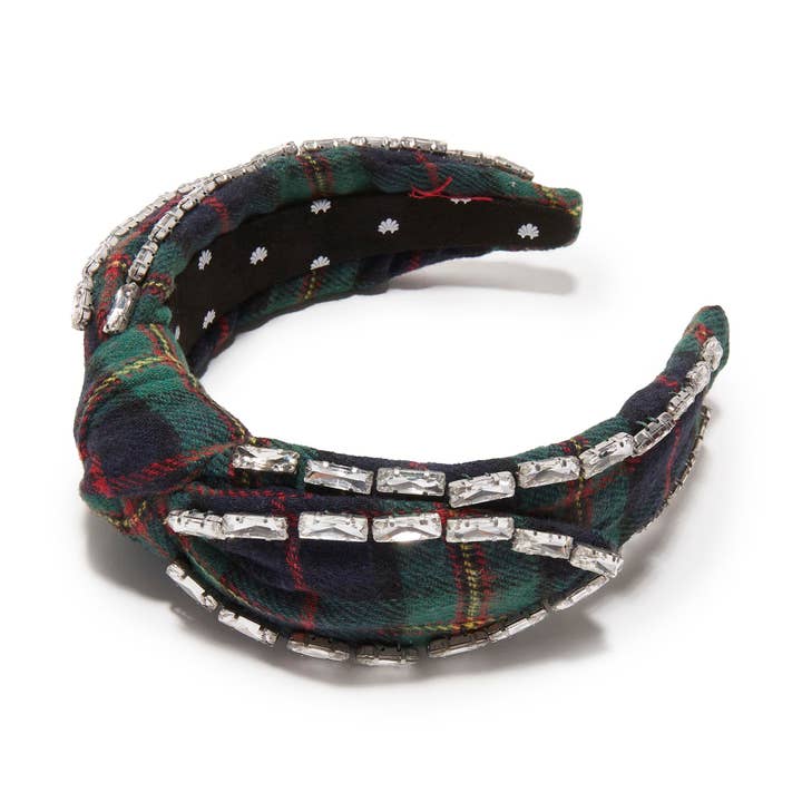 PRESENT PLAID VERONICA CRYSTAL EDGE HEADBAND for wholesale by Lele Sadoughi