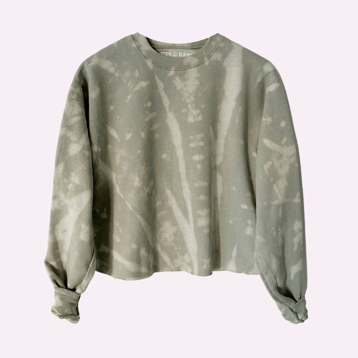 MOSS MOVES ♡ tie-dye cropped sweatshirt for wholesale by BFFS & BABES