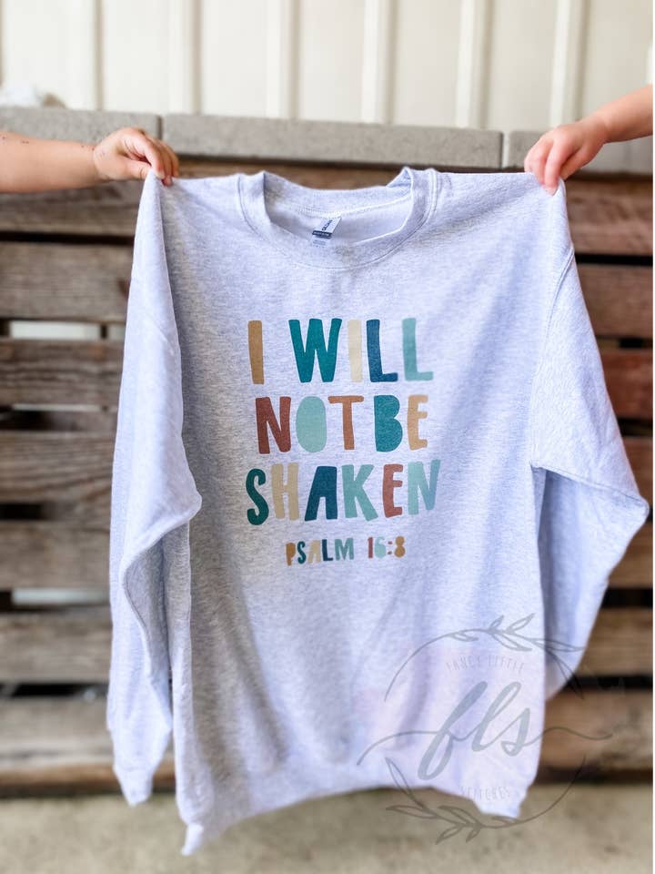 Shaken Crewneck Sweatshirt for wholesale by Fancy Little Stitches