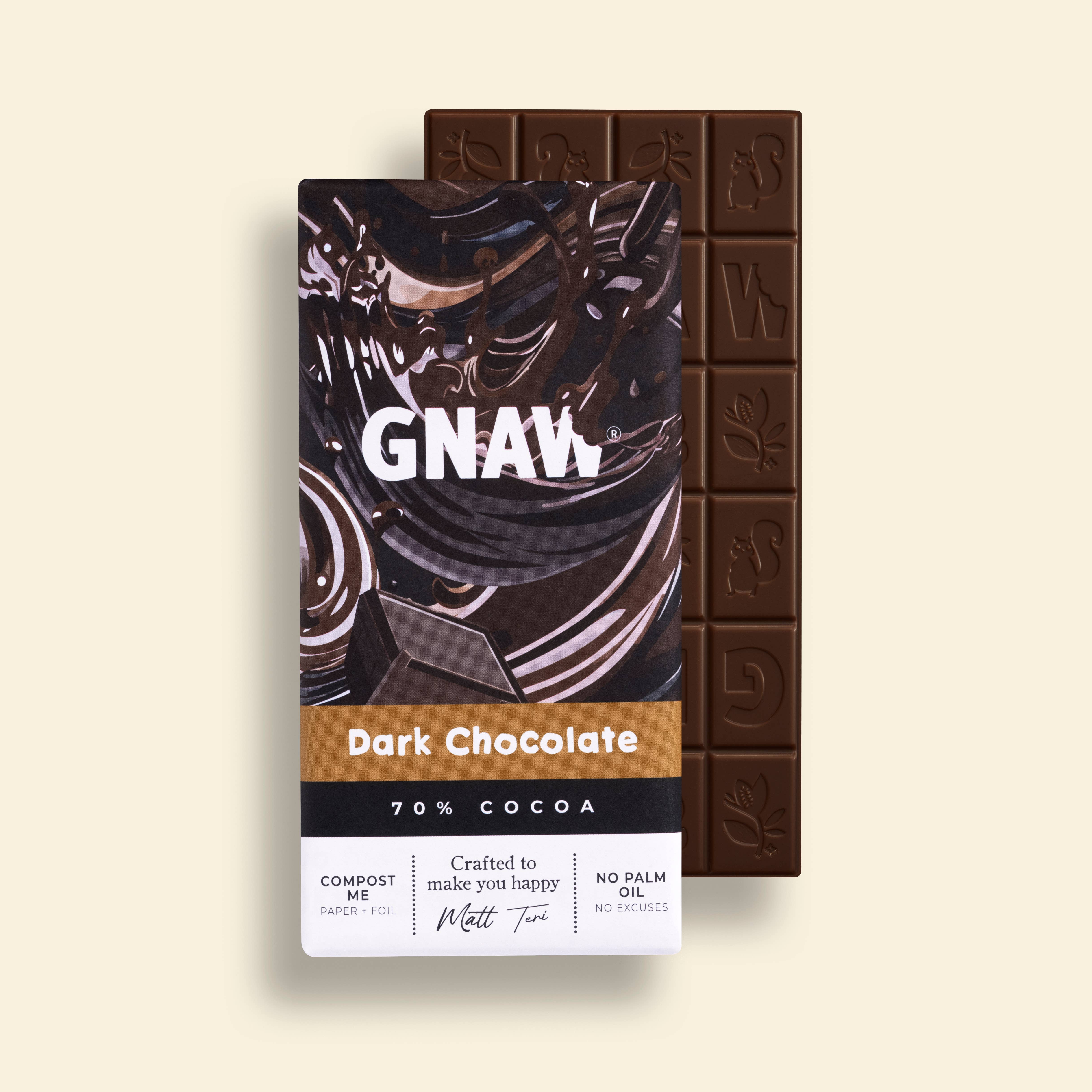 GNAW Chocolate – wholesale Chocolate bar – Dark Chocolate Bar