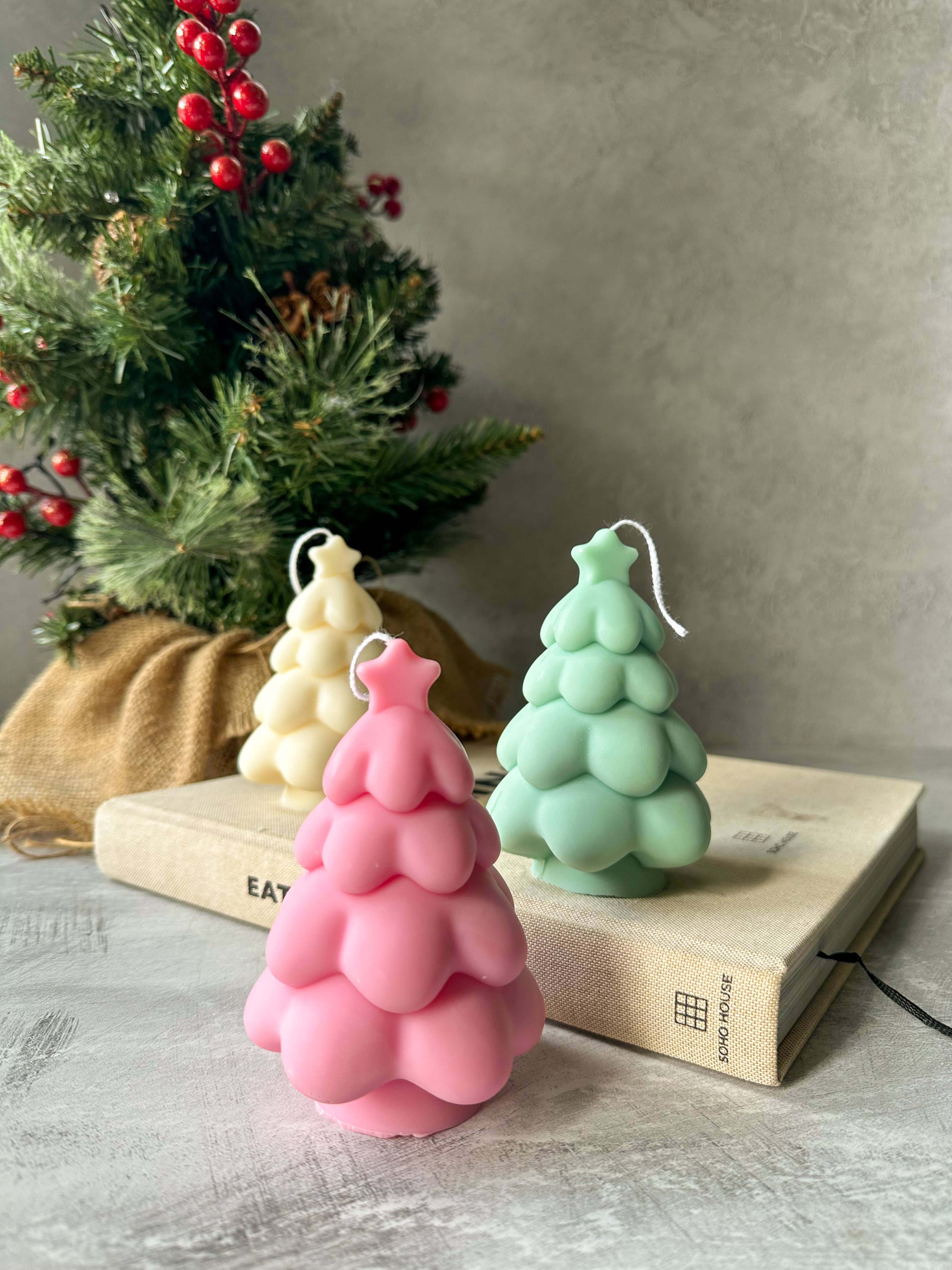 Gokican - Wholesale Novelty Candle - Christmas Tree Star Soy Wax Candle | Aesthetic Handmade9