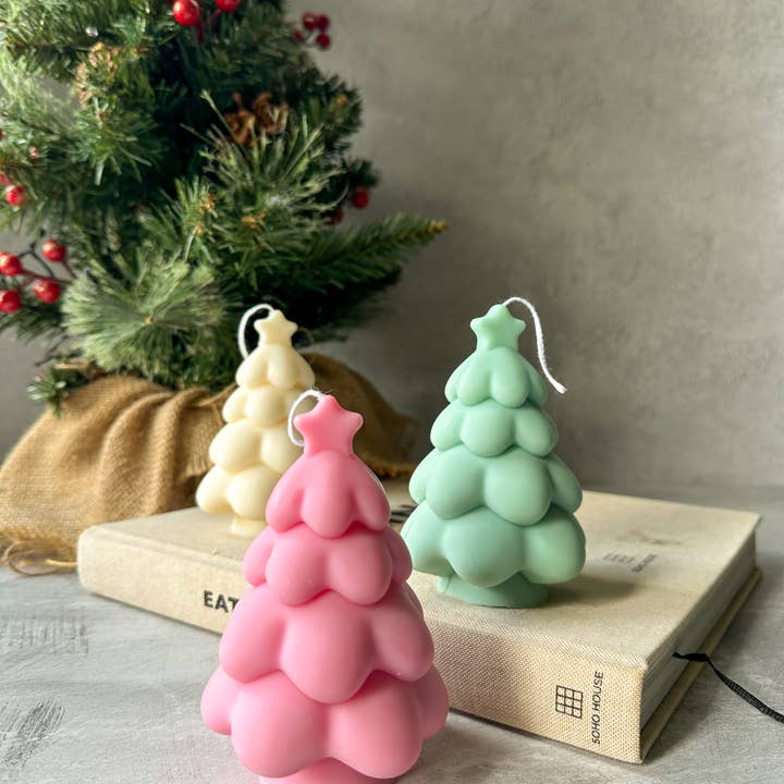 Gokican - Wholesale Novelty Candle - Christmas Tree Star Soy Wax Candle | Aesthetic Handmade9
