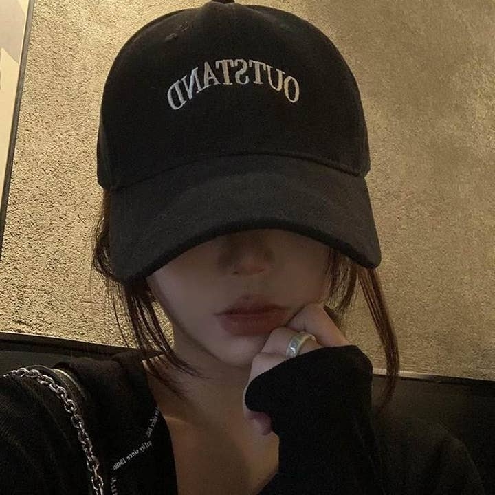 Black Baseball Cap For Women With Wide Brim And Deep Fit for wholesale by MoodGold