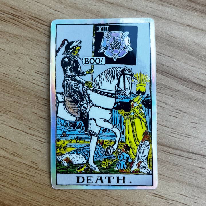 Holographischer Tarotaufkleber XIII Death für den Großhandel von Witch Rich