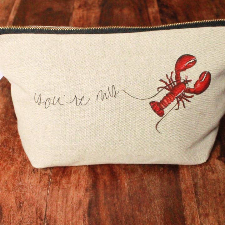 Bolsa de artículos de aseo de lujo Bali Lobster para venta al por mayor de milly sands interiors ltd.