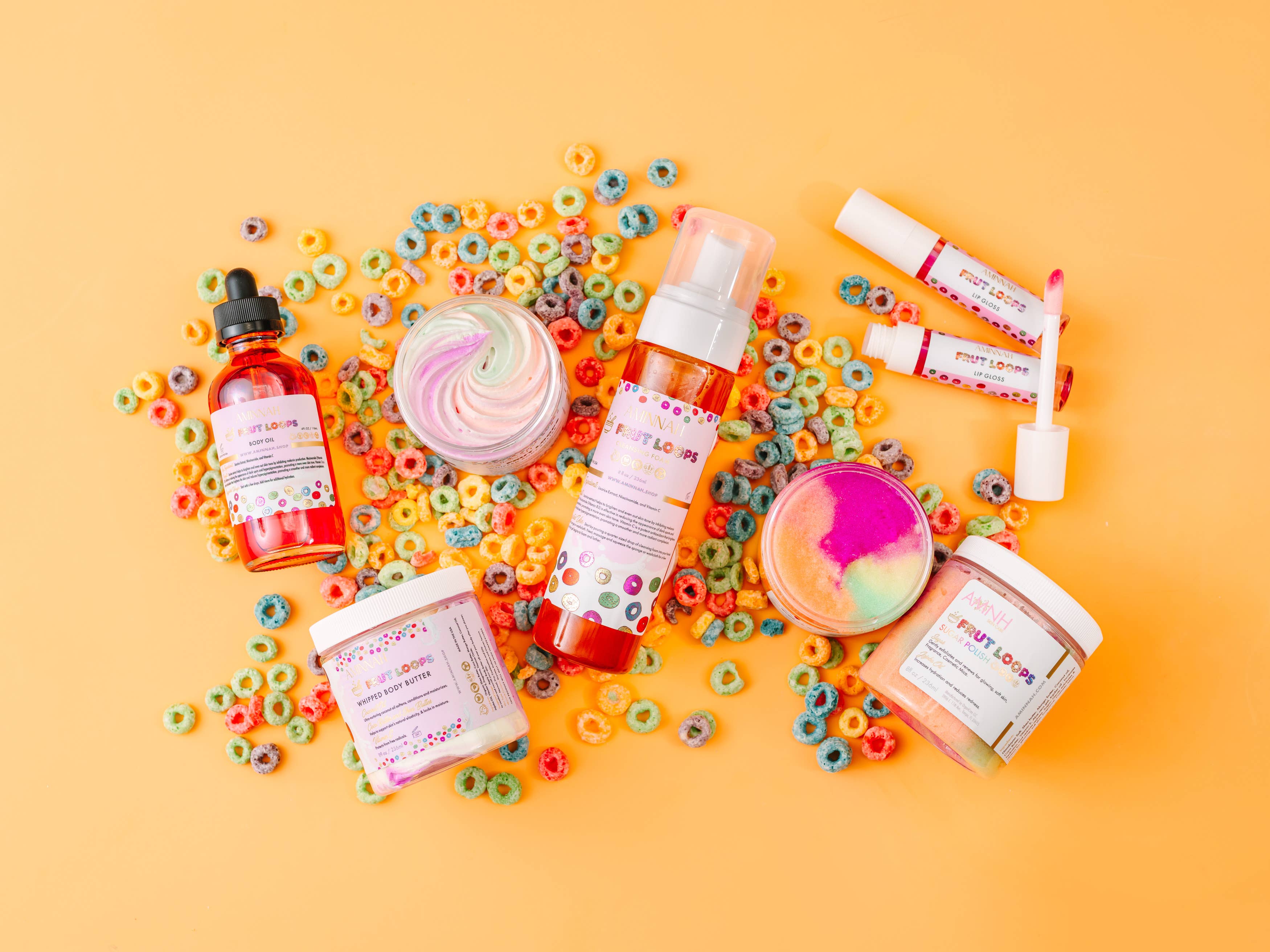 AMINNAH - Wholesale Bath & Body Set - 'FRUT LOOPS' BUNDLE12