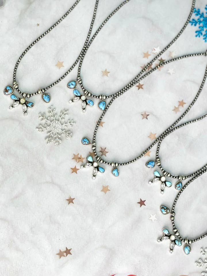 Winterfrost Goldene Hügel Bogen Perlen Halskette für den Großhandel von Krush Kandy