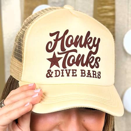 Sugar Stitch - Wholesale Trucker Hat - Women's - Honky Tonk & Dive Bar Trucker Hat0