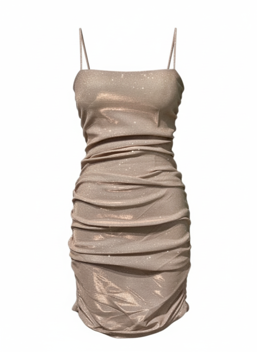 SHORT CHAMPAGNE DRESS 14401 for wholesale on Faire2
