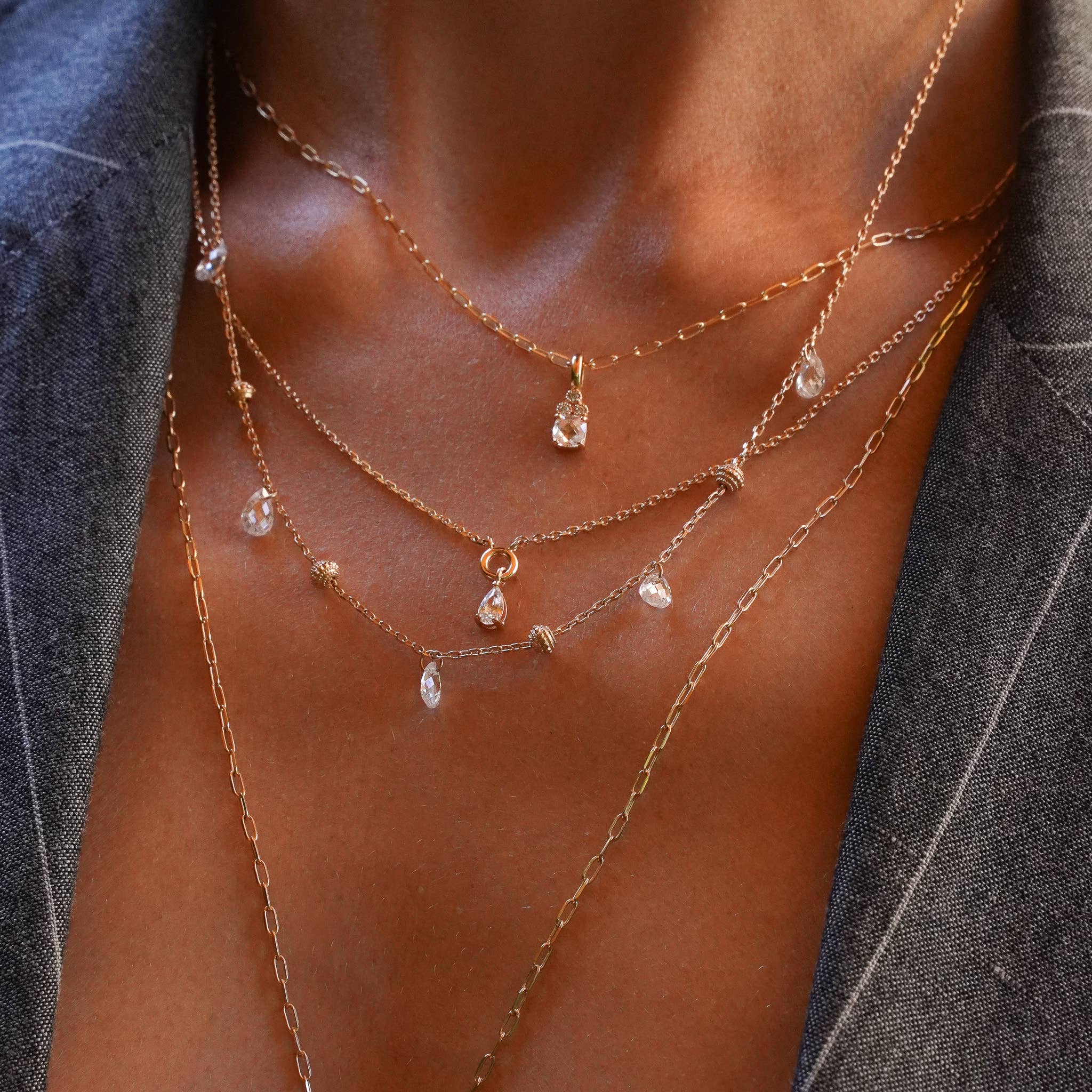 Meora Paris - Vente Colliers à pendentif - Collier Diane plaqué or 18k3