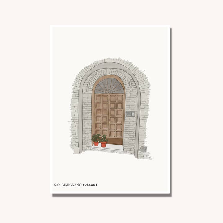 San Gimignano Deur, Toscane, Italië | Reismuur voor wholesale door Frame Your World Shop