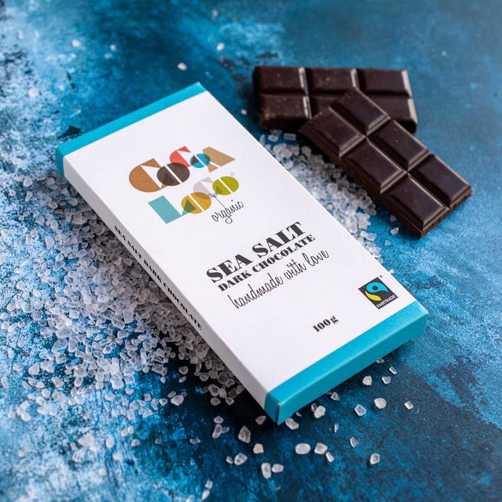 Cocoa Loco - Wholesale Chocolate Bar - Sea Salt & Dark Chocolate Bar – 100g1