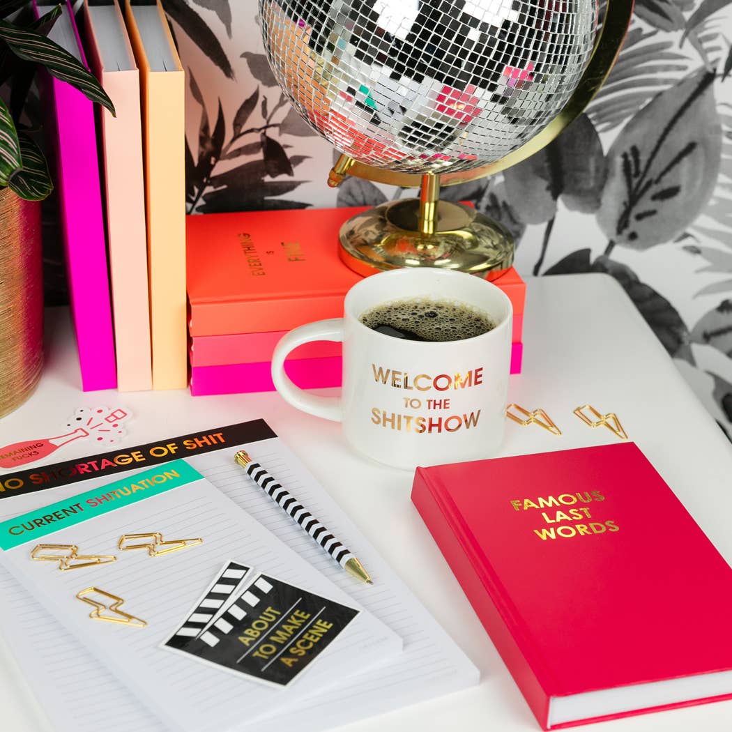 Chez Gagné - Wholesale Journal/Diary - Famous Last Words - Hardcover Daily Journal - Crimson2