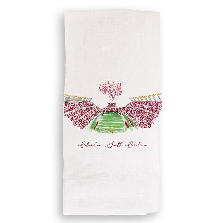 French Graffiti - Wholesale Tea Towel - Columbia, South Carolina Stadium2
