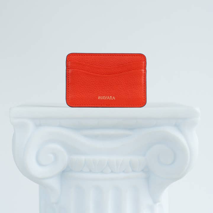 MAVARA - Wholesale Card Holder - Women's - Iconic Red Ferrari Card Holder0