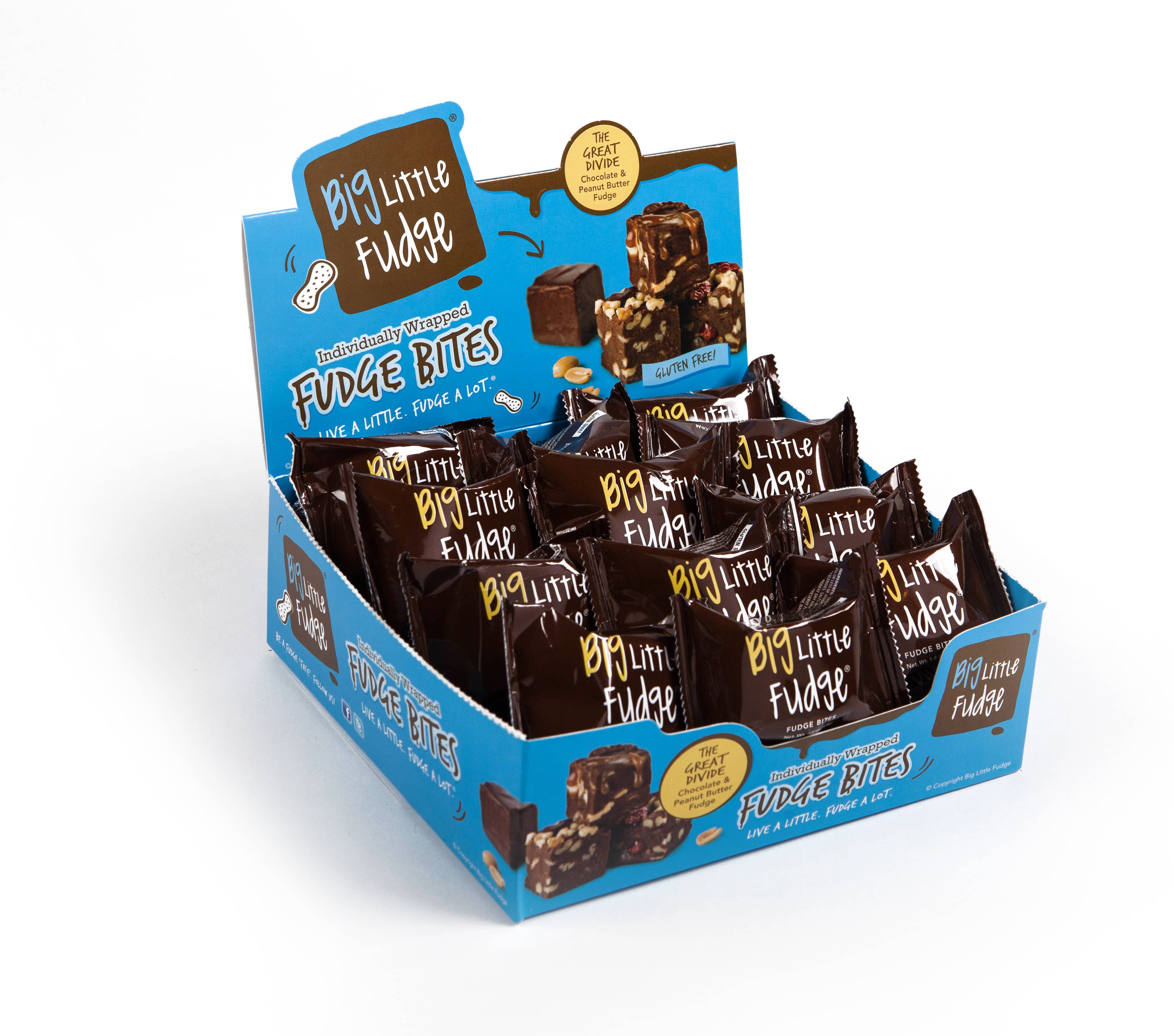 Big Little Fudge - Wholesale Fudge - Grab N' Go 24 pc Fudge Bites - The Great Divide
