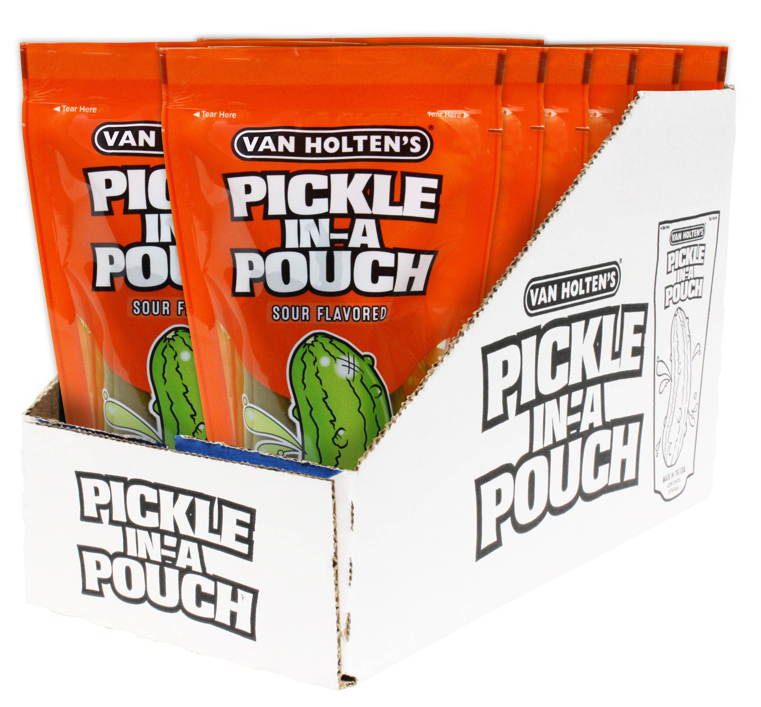 Shop The King - Vente Collations aux fruits - Cornichon Jumbo Aigre Van Holten's Iw 12 par caisse0