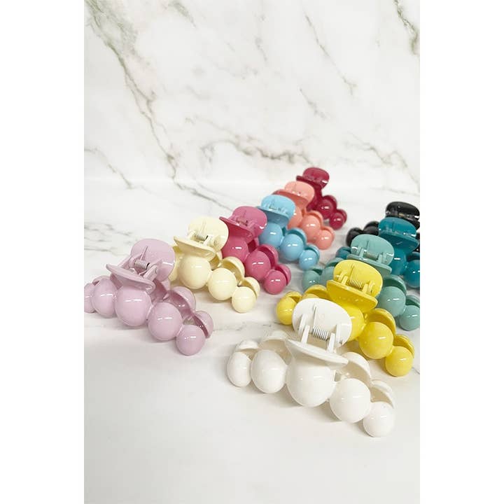 Large Color Pearl Hair Claw Clips for wholesale on Faire