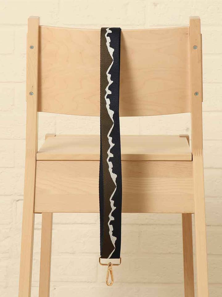 Green Wave Patterned Bag Strap for wholesale by Sarta Accessories