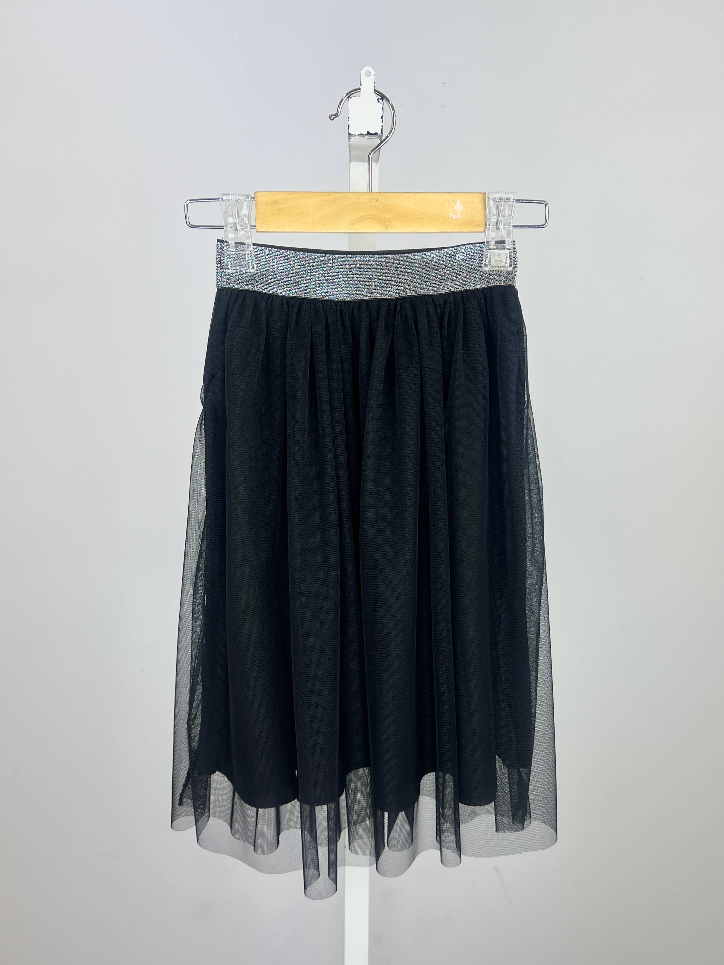 MINI MIGNON PARIS - Vente Jupe – enfant - Jupe longue en tulle à ceinture brillante pour fille4