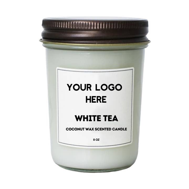 Funny Flames Candle Co - Les Creme - Wholesale Jar/filled candle - Brandless 8oz Jelly Jar Candle- Customizable0