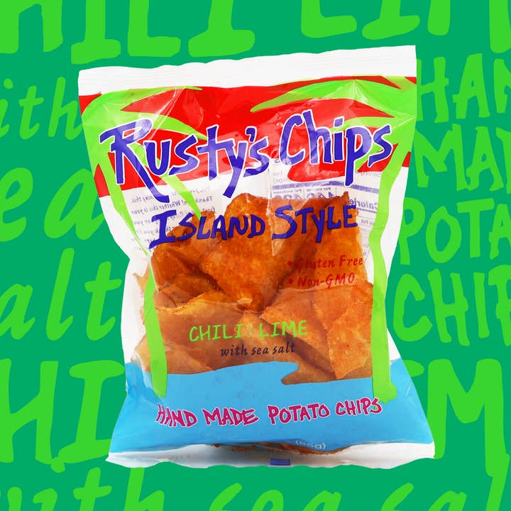 Rusty's Chips - Chili Lime Potato Chips (3oz - 12ct) for wholesale by Rusty's Chips
