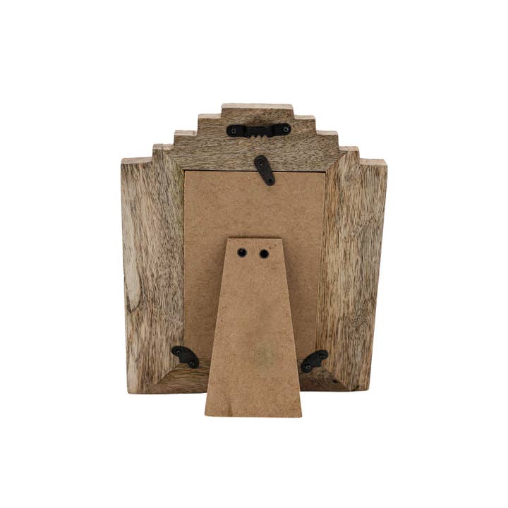 Foreside Home & Garden - Wholesale Picture Frame - 4x6 Photo Monty Stepped Picture Frame Wood Black4