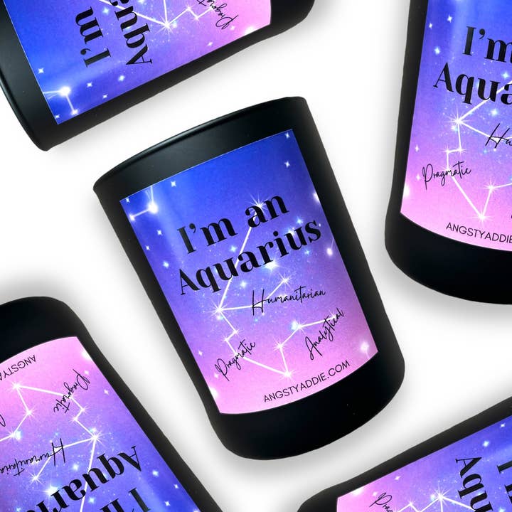 Angsty Addie - Wholesale Jar/Filled Candle - Zodiac Collection Sampler- 12 pack!4