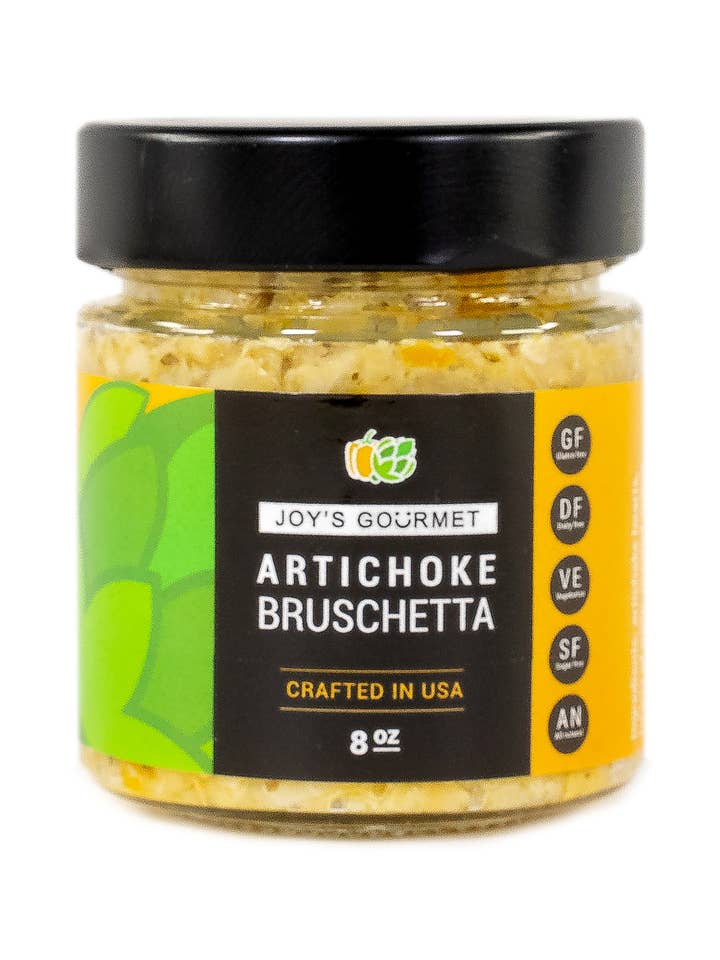 Artichoke Bruschetta for wholesale by Joy's Gourmet